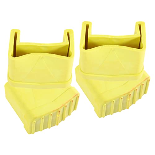 POPETPOP 4 Stück Rutschfeste Gummifüße für Leiter Teiliges Dicke Leiterfußkappen mit Optimalem Grip und Bodenschutz Stoßdämpfend und Geräuscharm Geeignet für Haushalts und Industrietreppen von POPETPOP