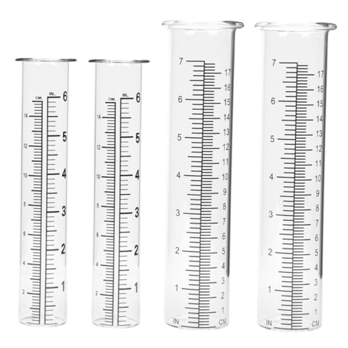 POPETPOP 4 Stück Teiliges Glas Regenmesser Ersatzröhren Anzeige für Garten und Außenbereich Präzise Niederschlagsmessung Einfach Ablesbar Robust und Klar POPETPOP 4 Stück Teiliges Glas Regenmesser Ersatzröhren Anzeige für Garten und Außenbereich Präzise Niederschlagsmessung Einfach Ablesbar Robust und Klar von POPETPOP