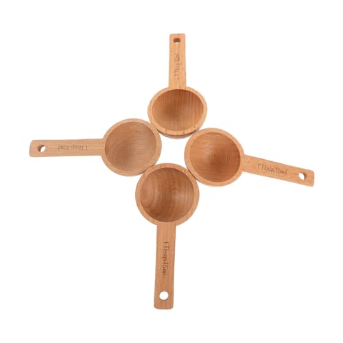 POPETPOP 4 Stück Teiliges Holz Kaffeelöffel Präzise Dosierlöffel für Kaffeebohnen Tee und Gewürze Robustes Buchenholz Glatte Oberfläche für Küche und Professionelle Anwendung POPETPOP 4 Stück Teiliges Holz Kaffeelöffel Präzise Dosierlöffel für Kaffeebohnen Tee und Gewürze Robustes Buchenholz Glatte Oberfläche für Küche und Professionelle Anwendung von POPETPOP