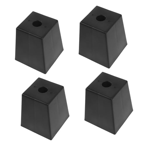 POPETPOP 4 Stück Teiliges Möbelfuß Schraubset Hohe Quadratische Sofa und Tischbeine aus Langlebigem Zinklegierung und Kunststoff für Sofas Stühle Couchtische Küchenmöbel Geeignet von POPETPOP