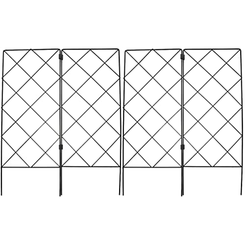 POPETPOP 4 Stück Weinstock Klettern Pflanzenstützkäfige Spalier für Kletterpflanzen im Freien Anlage Pergola Pflanzenunterstützung Pflanzenspalier Eisen Halterung Säule von POPETPOP