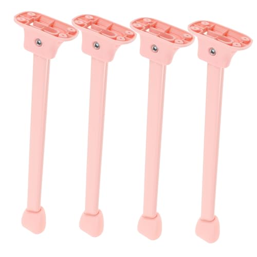 POPETPOP 4 Stück klappbare Tischbeine Falten Schreibtisch faltbar Möbel einstellbar Tischbeine klappbar Klapptisch-Hardware Beine für Tisch Tischbeine aus Metall Eisen Rosa von POPETPOP