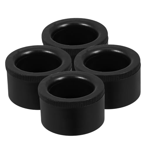 POPETPOP 4 Stück universelle couchbeine Ersatz-Sofabeine strapazierfähige Möbelbeine Beine für Gartenmöbel Ersatz-Couchbeine verstellbare Beine Couchtischbeine Abs Schwarz von POPETPOP