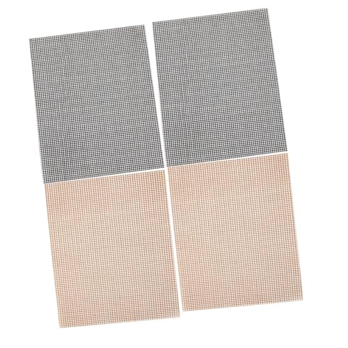 POPETPOP 4 Stücke Backmatte Innengrills Mesh Fett Tablett Außen Wiederverwendbare Antihaft Grillmatte Grill Solide Matte Picknick Tool von POPETPOP