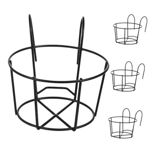 POPETPOP 4stücke Hängender Blumentopfhalter Aus Eisen Für Balkon Und Garten Runder Pflanztopfständer Für Outdoor Indoor-Pflanzen Dekorativer Pflanzenhalter POPETPOP 4stücke Hängender Blumentopfhalter Aus Eisen Für Balkon Und Garten Runder Pflanztopfständer Für Outdoor Indoor-Pflanzen Dekorativer Pflanzenhalter von POPETPOP