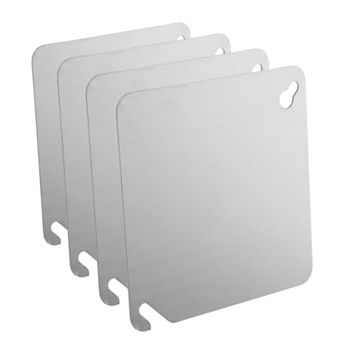 POPETPOP 4Er-Packung Abdeckung des Elektrokastens Deckenlochabdeckung Abdeckung der Auslassplatte Abdeckplatten für Steckdosen Abdeckplatte für Deckenleuchte Rostfreier Stahl Silber von POPETPOP