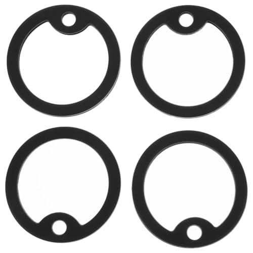 POPETPOP 4pcs Silikon Hundemarken Geruschreduktion Schutz Schwarz 3.9 x 0.4 cm Runde Dog Tags POPETPOP 4pcs Silikon Hundemarken Geruschreduktion Schutz Schwarz 3.9 x 0.4 cm Runde Dog Tags von POPETPOP