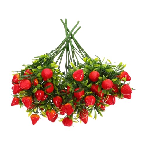 POPETPOP 5 Stück Künstliche Erdbeerzweige Teiliges Realistische Deko mit Leuchtenden Früchten Langlebig Pflegeleicht für Vasen Tischarrangements Hochzeiten Partydeko und DIY Bouquets POPETPOP 5 Stück Künstliche Erdbeerzweige Teiliges Realistische Deko mit Leuchtenden Früchten Langlebig Pflegeleicht für Vasen Tischarrangements Hochzeiten Partydeko und DIY Bouquets von POPETPOP