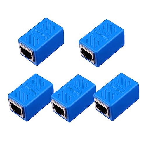 POPETPOP 5stücke Kabel Verlängerung Adapter Kompaktes Design Beschichtete Für Home Office Und Tv-anwendungen Zuverlässige Verbindung Blau POPETPOP 5stücke Kabel Verlängerung Adapter Kompaktes Design Beschichtete Für Home Office Und Tv-anwendungen Zuverlässige Verbindung Blau von POPETPOP