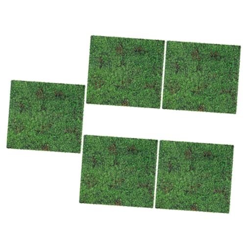 POPETPOP 5 Stück Simuliertes Moos Rasendekor Outdoor Gefälschter Gartenfarn Synthetischer Kunstrasen Kunstmoos Konserviertes Grünes Moos Künstliches Moos Mikromoos Teppich von POPETPOP