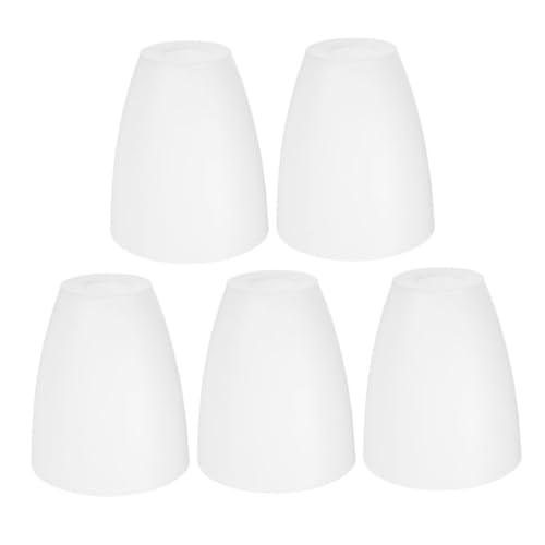 POPETPOP 5 Stück Teiliges Flacher Kunststoff Lampenschirme Mittleres Ersatzschirm für Stehlampe Nachttischlampe Vielseitig Dekorativ Schlafzimmer Wohnzimmer von POPETPOP