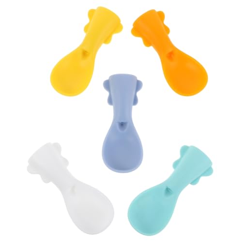 POPETPOP 5 Stücke Squeeze Baby Fütterung Löffel Babynahrung Beutel Topper Abgabe Löffel Für Fruchtpüree von POPETPOP