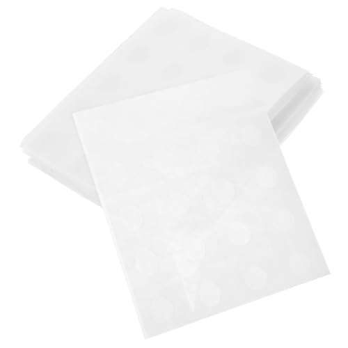 POPETPOP 50 Blatt Transparente Doppelseitige Klebepunkte Wasserfest Rückstandsfrei Super Haftstark für Ballonbefestigung DIY Partydekoration Vielseitig Verwendbar Papier Glas Metall von POPETPOP