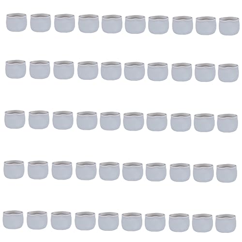 POPETPOP 50 Stück Stuhlfußschützer Möbelbeinstecker Stuhlmatten Bodenmatte Für Bürostuhl Abdeckung Möbelfüße Ärmel Pads Tischbein Stuhlstopper Bodenschutz Für Möbelbeine Stühle Grey von POPETPOP