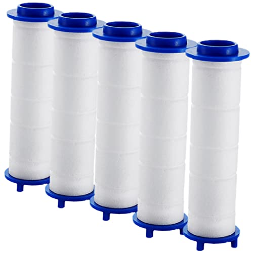 POPETPOP 5Stücke Duschfilter Wasserfilter Für Abnehmbar Baumwollmaterial Kompatibel Mit Förmigem Duschkopf Für Sauberes Und Weiches Wasser von POPETPOP