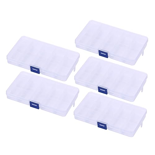 POPETPOP 5stücke Aufbewahrungsbox Für Schmuck Organizer Schmuckkästchen Schmuckhalter Desktop-Organizer Bruchfeste Struktur Leichtgewichtig Heimfischer Box von POPETPOP