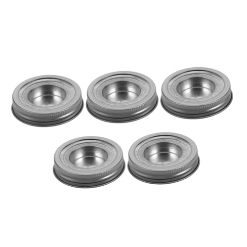 POPETPOP 5stücke Edelstahl Deckel Für Einmachgläser Praktische Kerzenhalter Einsätze Für Sichere Und Saubere Kerzenlagerung Minimalistisches Design Für Zuhause POPETPOP 5stücke Edelstahl Deckel Für Einmachgläser Praktische Kerzenhalter Einsätze Für Sichere Und Saubere Kerzenlagerung Minimalistisches Design Für Zuhause von POPETPOP