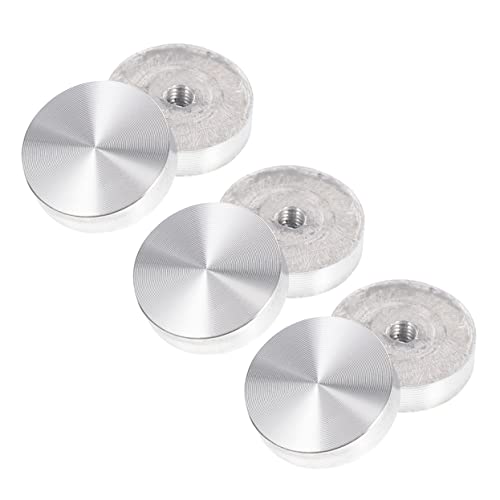 POPETPOP 6stücke Runde Aluminium-kreisscheibe Glasplatten-Adapter Aluminiumscheiben Für Tischplatte Aluminiumlegierung Für Couchtisch Schreibtisch Esstisch von POPETPOP