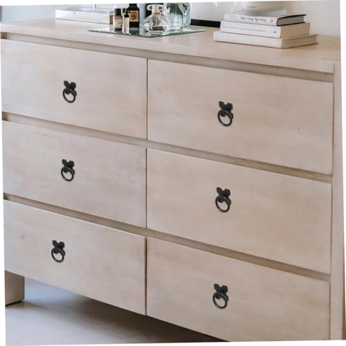 POPETPOP 6 Stück Schwarze Metallgriffe für Schränke und Runde Möbelknöpfe aus Zinklegierung Einfache Montage Elegantes Design für Kommoden Kleiderschränke Tv schränke Vielseitig Einsetzbar POPETPOP 6 Stück Schwarze Metallgriffe für Schränke und Runde Möbelknöpfe aus Zinklegierung Einfache Montage Elegantes Design für Kommoden Kleiderschränke Tv schränke Vielseitig Einsetzbar von POPETPOP