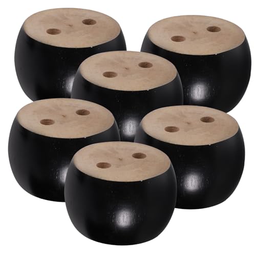 POPETPOP 6 Stück Teiliges Holzfüße für Möbel Stabile Sofabeine und Couch Riser Klassische Form Passend für Sofa Bett Tisch rutschfest und Einfach zu Montieren Elegantes Design POPETPOP 6 Stück Teiliges Holzfüße für Möbel Stabile Sofabeine und Couch Riser Klassische Form Passend für Sofa Bett Tisch rutschfest und Einfach zu Montieren Elegantes Design von POPETPOP