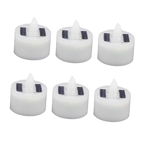 POPETPOP Solar LED Kerzenlampe 6 Stück Flammenlos Dekorative Tischleuchte für Innen und Außen Sicher für Kinder und Haustiere POPETPOP Solar LED Kerzenlampe 6 Stück Flammenlos Dekorative Tischleuchte für Innen und Außen Sicher für Kinder und Haustiere von POPETPOP