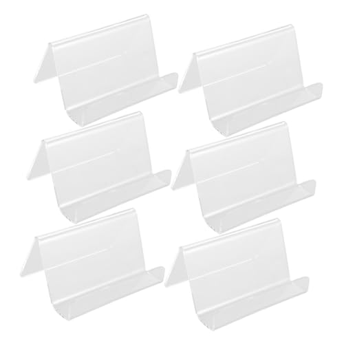 POPETPOP 6 Stücke Acryl Visitenkartenhalter Handyständer Desktop-organizer Für Büro Visitenkarten Sammelkarten Buch Display Racks von POPETPOP