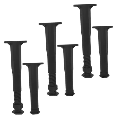 POPETPOP 6pcs Verstellbare Bettrahmenunterstützung Beine T -geformte Pp -möbelbeine Für Betttischsofa Stuhl Kommode von POPETPOP
