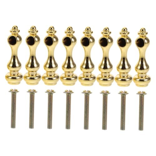 POPETPOP 8 Stück Goldene Möbelbeschläge Aus Zinklegierung Für Schrankgeländer Pfostenende Metallverbinder Metallverbinder Für Möbel POPETPOP 8 Stück Goldene Möbelbeschläge Aus Zinklegierung Für Schrankgeländer Pfostenende Metallverbinder Metallverbinder Für Möbel von POPETPOP