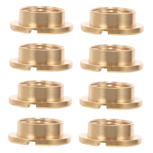 POPETPOP 8 Stück Teiliges Quarzuhr Mechanismus Schrauben Goldene Runde Muttern für DIY Uhrenreparatur Sicherer Halt Einfache Montage Ersatzteile für Quarzuhrwerk von POPETPOP