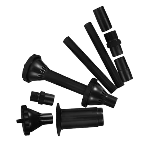 POPETPOP 9 Stück Teiliges Fontänendüsen set aus Robustem Kunststoff Vielseitige Wassersprühköpfe für Teichbrunnen und Gartenpools Kompatibel mit Tauchpumpen Verschiedene Fontänenformen von POPETPOP