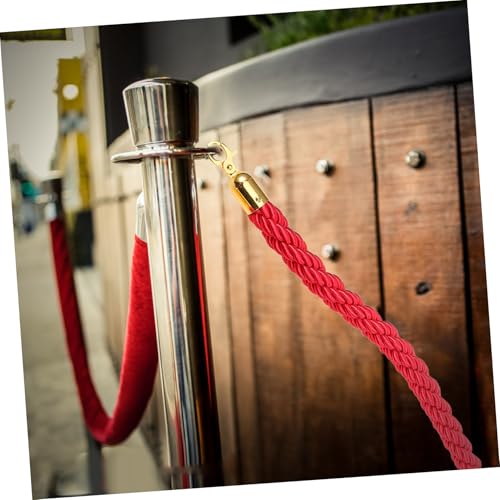 POPETPOP Absperrkordel Rotes Stanchion Rope mit Metallkarabinern Weiches Langlebiges Juteseil für Sicherheitsabsperrung Warteschlangenführung und Veranstaltungssteuerung Einfache Montage POPETPOP Absperrkordel Rotes Stanchion Rope mit Metallkarabinern Weiches Langlebiges Juteseil für Sicherheitsabsperrung Warteschlangenführung und Veranstaltungssteuerung Einfache Montage von POPETPOP