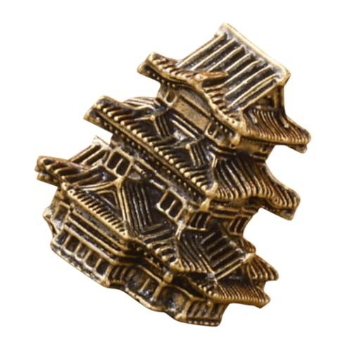 POPETPOP Brass Pagoda Statue Für Zen-Garten- Vintage Miniatur Pavillon Figurine Für Wohn Und Büroumgebungen Detaillierte Asiatische Ornamentik Für Wohnzimmer Und Aquarien-Dekoration POPETPOP Brass Pagoda Statue Für Zen-Garten- Vintage Miniatur Pavillon Figurine Für Wohn Und Büroumgebungen Detaillierte Asiatische Ornamentik Für Wohnzimmer Und Aquarien-Dekoration von POPETPOP
