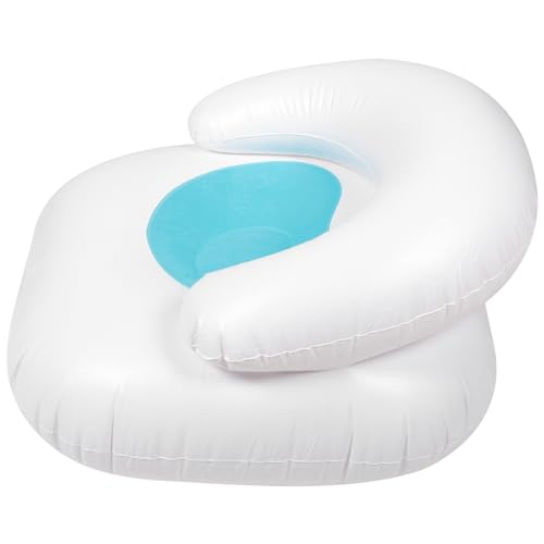 POPETPOP Aufblasbares Sofa Aufblasbares Sofa Sitz Aufblasbare Sitze Geformt Luftstuhl Falten Liege Faltbar Lustig Form Möbel Luft Tragbar Couch Liegestuhl Aufblasbarer Stuhl Blau PVC von POPETPOP