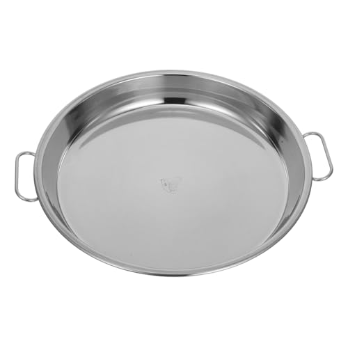 POPETPOP Backformen Aus Edelstahl Grill Servierschale Essenstabletts Servierplatte Obstteller Aus Edelstahl Ofenpfanne Tabletts Zum Servieren Von Speisen Backplatte Silber Edelstahl 304 von POPETPOP