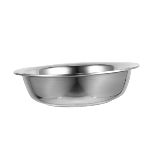 POPETPOP Becken Aus Edelstahl Salatschüsseln Aus Edelstahl Metallmischschalen Ramen-suppenschale Gewürzschalen Große Rührschüssel Snack-schüssel Edelstahlschalen Rostfreier Stahl Silber von POPETPOP