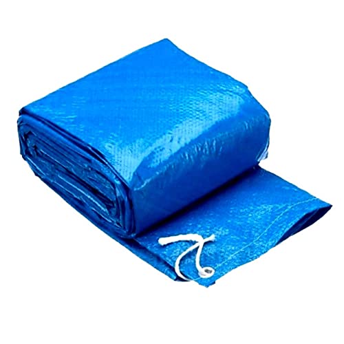 POPETPOP Beckenbodenbelag Inflatable Pool aufblasbar Pool Faltbare aufbewahrung fußbodenmatte Aufblasbare Pools framepool Rahmen Abdeckung rechteckig Outdoor-Plane Plane für den Pool Blue von POPETPOP