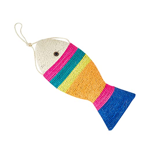 POPETPOP Katzenkratzbrett Fischform Hängend Aus Sisal 40 Stück 17 Stück 3cm Für Katzen Und Kätzchen Schützt Möbel von POPETPOP