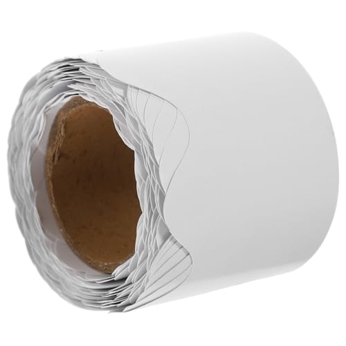 POPETPOP Bulletin Board Border mit Gewelltem Abschluss Verschleißfeste Pinnwand bordüre Weiße Dekorationsfolie für Klassenzimmer DIY Bastelprojekte Foto requisiten und Partyaccessoires von POPETPOP