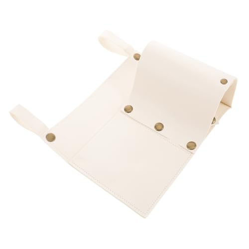 POPETPOP Campinghocker -seitenbeutel Telefonhalter Für Rollstuhltaschen Zum Seitlichen Aufhängen Getränkehalter Für Liegestühle Getränkehalter Für Campingstühle Weiß Pu von POPETPOP