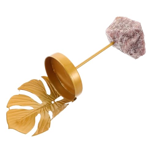 POPETPOP Natürlicher Kristall Kerzenständer aus Stein Handpoliert für Aromatherapie Stilvolle Tischdekoration Geeignet für Hochzeiten und Romantische Abende von POPETPOP