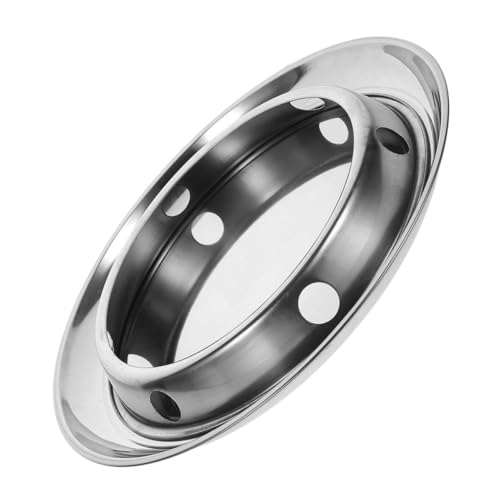 POPETPOP Dampfgarer Wokring für Elektroherd gasherd pfannenständer Wok -Halter für Gasherd Pfannenständer aus Edelstahl Ständer für Gasherd Corner Pot Rack Topfring Rostfreier Silber von POPETPOP