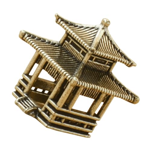 POPETPOP Traditionelles Chinesisches Messing Pavillon Modell Vintage Miniatur Statue Für Desktop-Dekoration Kunstvolles Design Für Wohnräume Und Sammlungen POPETPOP Traditionelles Chinesisches Messing Pavillon Modell Vintage Miniatur Statue Für Desktop-Dekoration Kunstvolles Design Für Wohnräume Und Sammlungen von POPETPOP