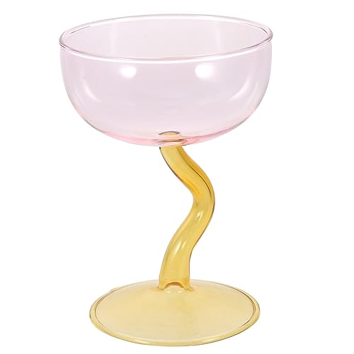 POPETPOP Dessertschale mit Fuß Stilvolle Eisbecher für Eiscreme Joghurt Pudding Wiederverwendbar Modernes Design für Familienfeiern und Besondere Anlässe von POPETPOP
