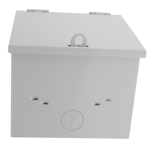 POPETPOP Diebstahlschutzbox für Außensteckdosen Wasserdichte Schutzabdeckung mit Schloss Wetterfeste Schutzbox für Elektrische Kabelverbindungen Kindersichere Steckdosenbox für von POPETPOP