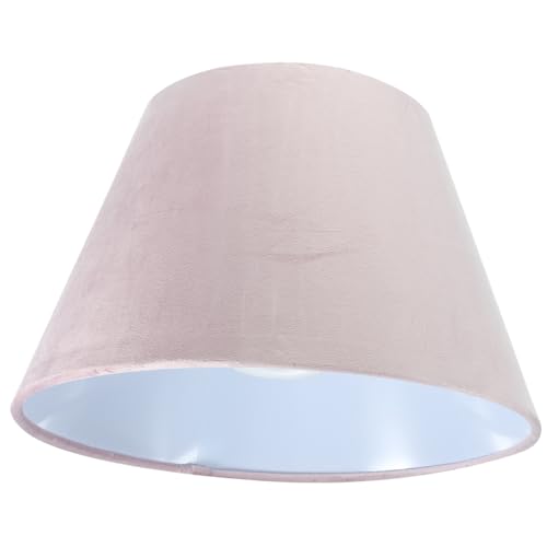 POPETPOP Eleganter Lampenschirm aus Samt für Tischlampe mit Fassung Weichlichtdurchlässig Einfach zu Montieren Langlebig für Schlafzimmer Wohnzimmer und Arbeitszimmer von POPETPOP