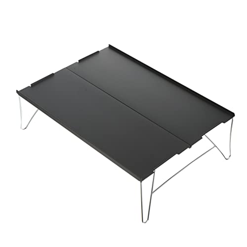 POPETPOP Faltbarer Campingtisch Aluminiumlegierung Leichter Outdoor Klappbarer Picknicktisch Für Garten Und Reisen Und Tragbar von POPETPOP