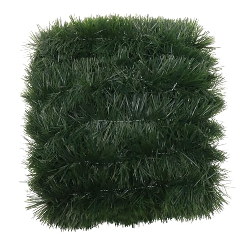 POPETPOP Fuß Künstliche Weihnachtsgirlande aus Grünem Kunststoffrattan Wetterfeste Xmas Deko zum Aufhängen Langlebige Party und Hochzeitsdekoration Vielseitig Verwendbar für Zuhause und POPETPOP Fuß Künstliche Weihnachtsgirlande aus Grünem Kunststoffrattan Wetterfeste Xmas Deko zum Aufhängen Langlebige Party und Hochzeitsdekoration Vielseitig Verwendbar für Zuhause und von POPETPOP