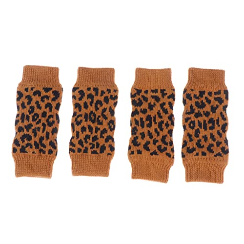 POPETPOP Hundesocken Pfoten-beinschutz 4er-Pack Größe XL Leopardenmuster Stilvolle Haustiersocken Einzigartiges Design Warm Bequem Für POPETPOP Hundesocken Pfoten-beinschutz 4er-Pack Größe XL Leopardenmuster Stilvolle Haustiersocken Einzigartiges Design Warm Bequem Für von POPETPOP