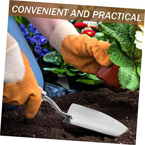 POPETPOP Gartenschaufel mit Holzgriff Rostfreier Ergonomisch Langlebig Multifunktional zum Pflanzen Wurzelausgraben und Gartenarbeit Geeignet für Camping und Outdoor Einsätze von POPETPOP