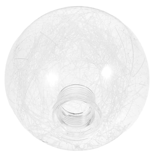 POPETPOP Glas Lampenschirm Deckenlampe Lampenschirm Ersatz Kugelförmig Transparent für Wohnzimmer Esszimmer Pendelleuchte von POPETPOP